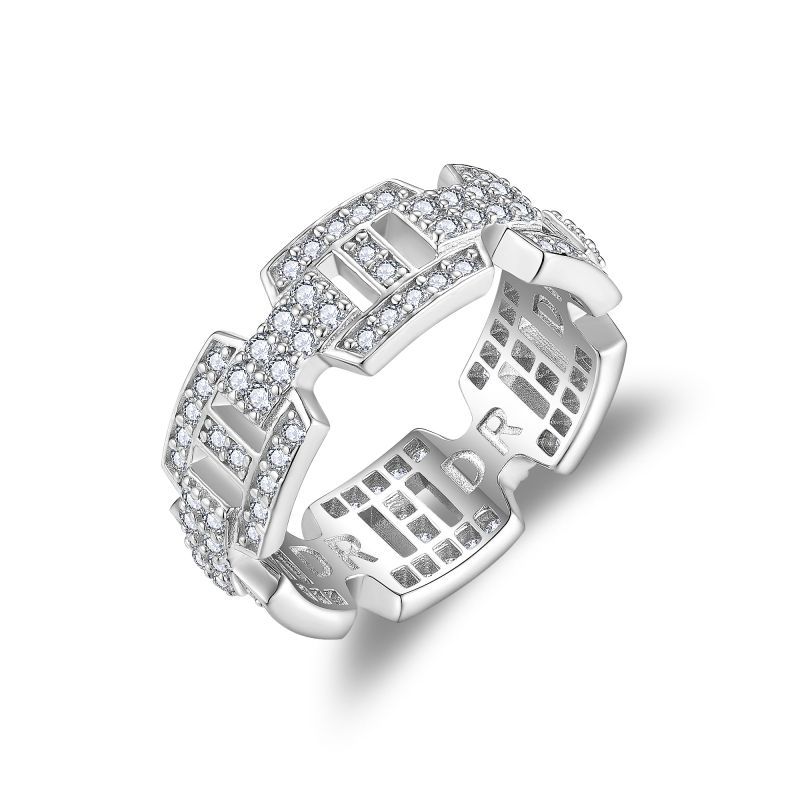 Men's Moissanite Engagement Ring, Unisex Wedding Accessory